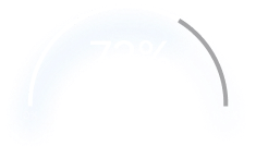 This image displays a progress gauge indicating a 72% daily energy saving, likely showing the energy efficiency or savings achieved through a solar energy system or another sustainable energy solution.